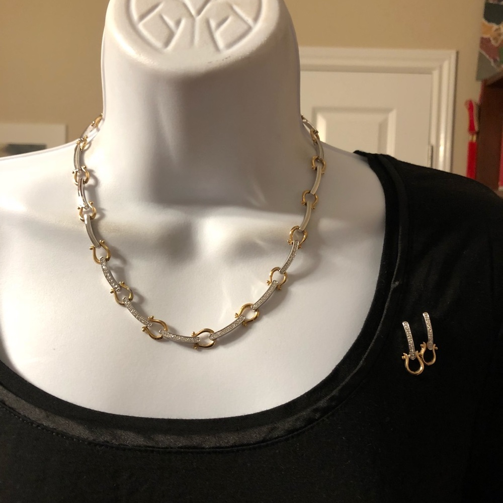 Necklace and earrings